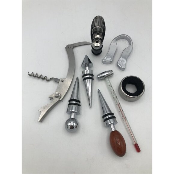 Ducks Unlimited Sommelier 8 pc Set Wine Opener Corkscrew Foil Cut Opener Stopper - Picture 1 of 12